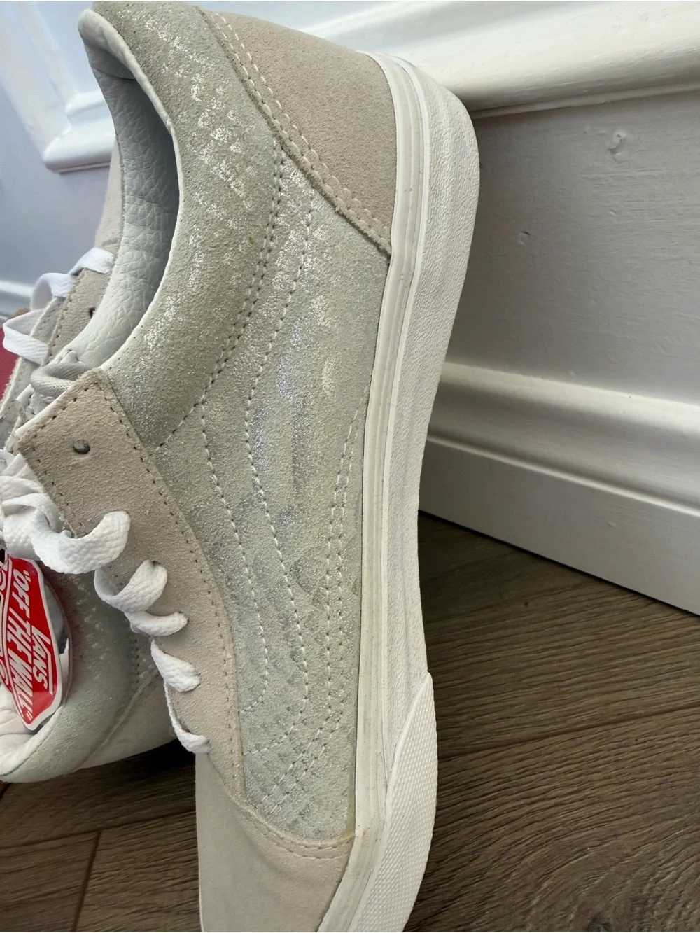 Vans Kids Old Skool Metallic Snake Sneakers - Silver